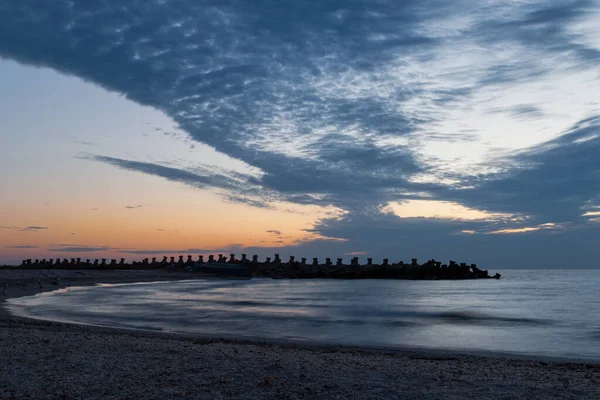 Lever Soleil Sur Mer Couleurs Matin — Photo