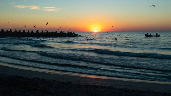 Amanecer Sobre Mar Colores Mañana —  Fotos de Stock