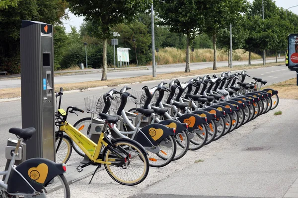 Lund Svédország Július Központjában Található Jól Szervezett Kerékpár Kölcsönző Található — Stock Fotó