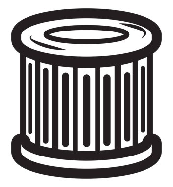 Hava filtre simgesini Eps 10 dosyası olarak