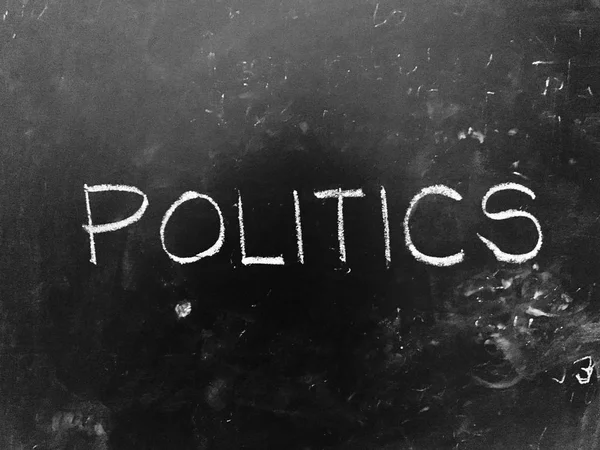 Politiek Handgeschreven Blackboard Als Jpg Bestand — Stockfoto