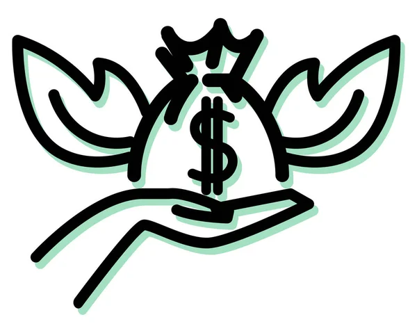 Angel Funding Icon Eps File — Stock Vector