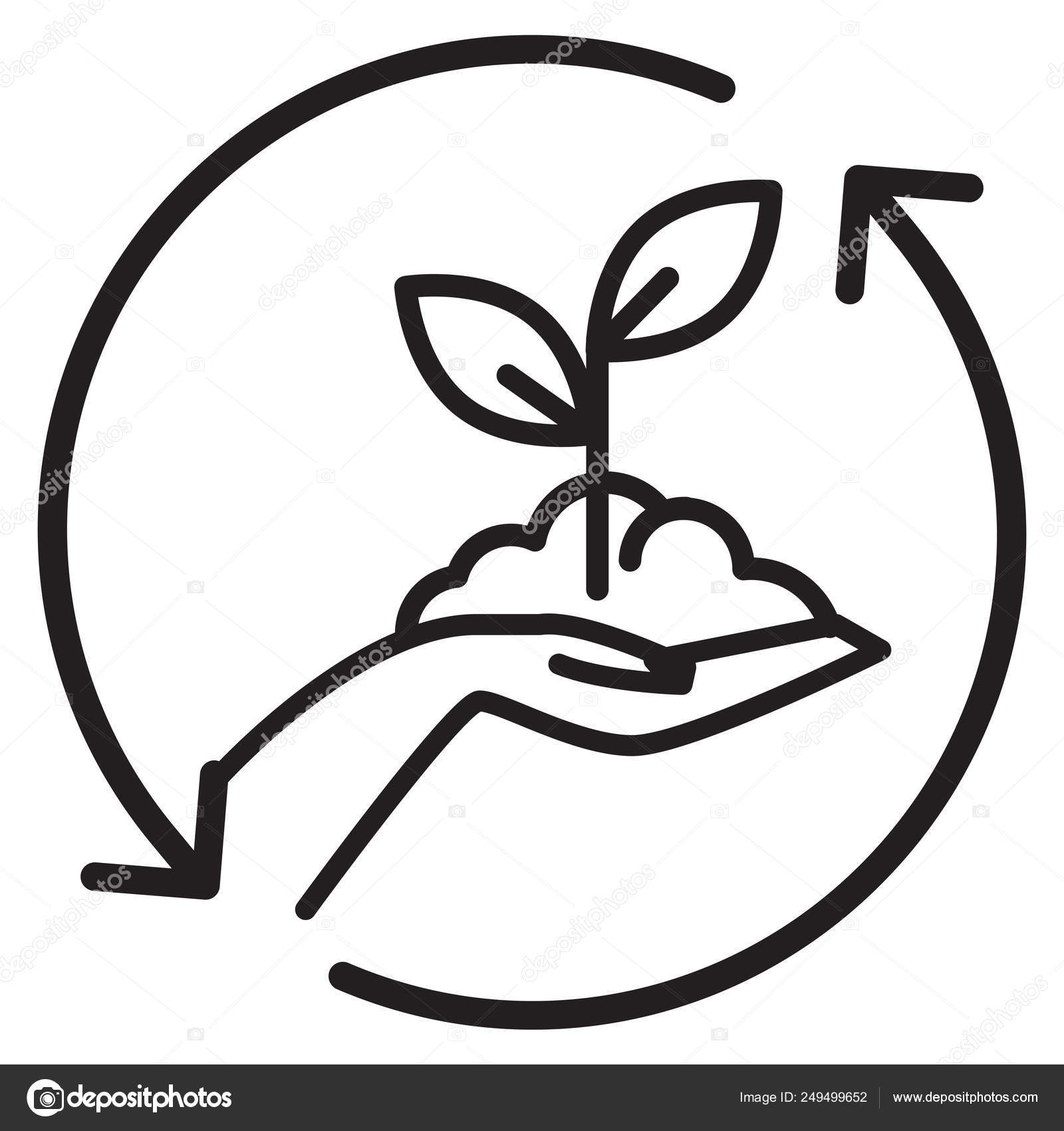 Elegido a mano - Agricultura ecológica - Ilustración Vector de stock  #249499652 de ©designpraxis, image size:1600x1700