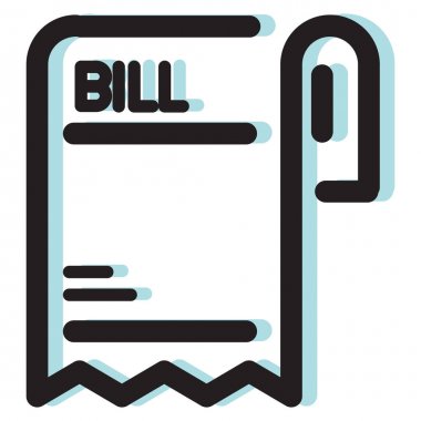 Yırtık Fatura Slip Simgesi