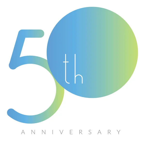 50 Jahre Jubiläum — Stockvektor
