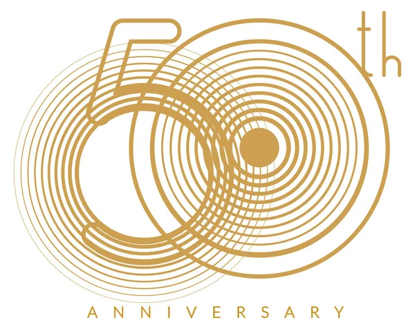 50 Jahre Jubiläum — Stockvektor