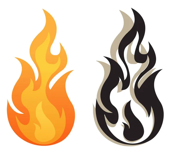 Flame Icon stock illustration — Stock Vector