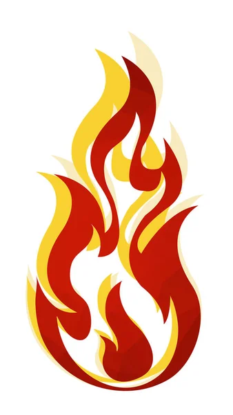 Illustrazione stock icona di fiamma — Vettoriale Stock