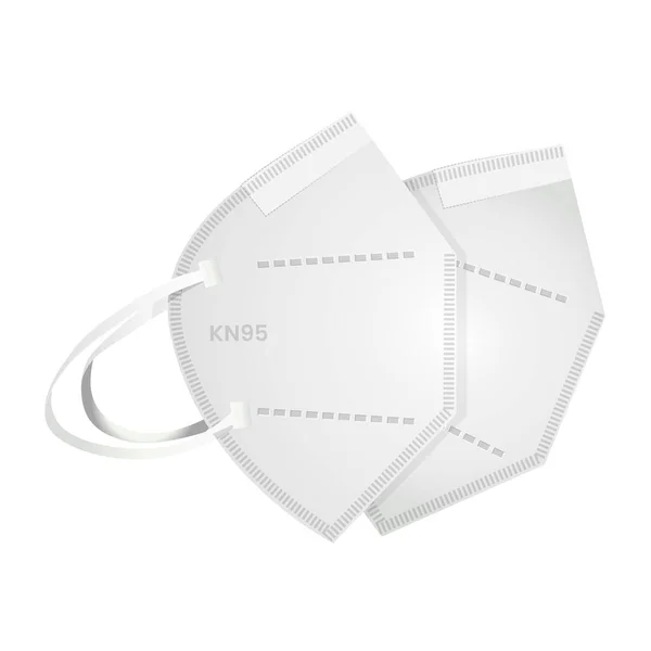 Solunum Koruyucu Maske - KN95 - EPS 10 Dosyası Olarak Simge