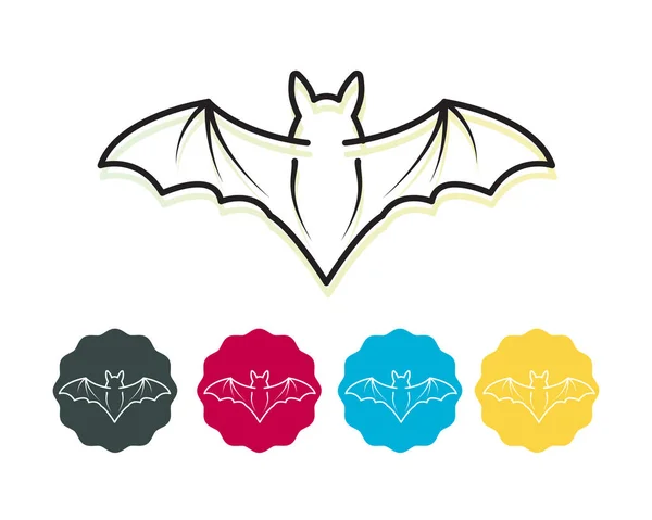 Fruit Bat Nosiče Potenciálně Patogenního Koronaviru Cov Icon Eps File — Stockový vektor