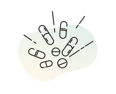 Genel İlaç Hapları - EPS 10 Dosyası Olarak Simge