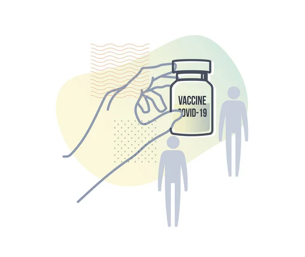 Novel Coronavirus 2019 Ncov Processo Sviluppo Del Vaccino Illustrazione Come — Vettoriale Stock
