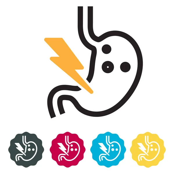 Maagzuur Aanval Pictogram Illustratie Als Eps Bestand — Stockvector