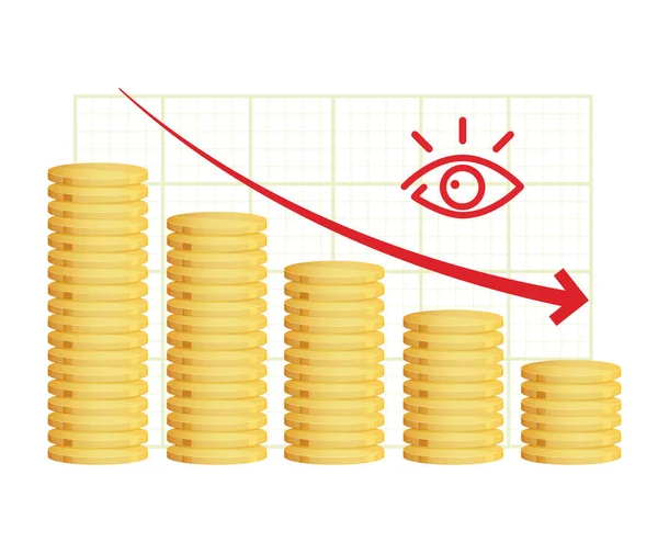 Abrandamento Económico Grave Ilustração Como Ficheiro Eps — Vetor de Stock