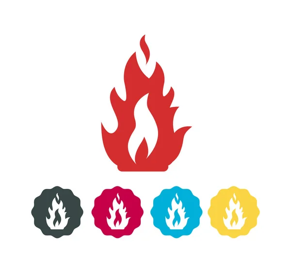 Camp Fire Llama Stock Icono Como Archivo Eps — Vector de stock