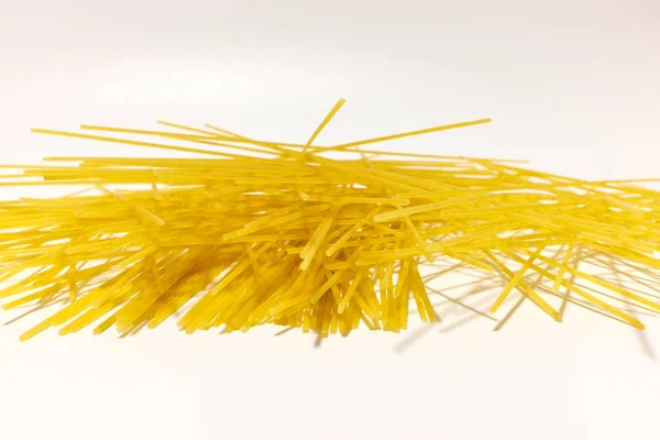 Pişmemiş Spaghetti Kurutulmuş Erişte — Stok fotoğraf