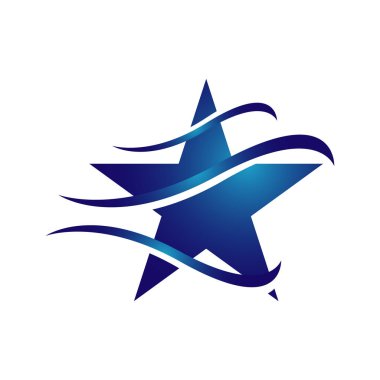 soyut çekim yıldız logosu vektör simgesi dekoratif ve yaratıcı 