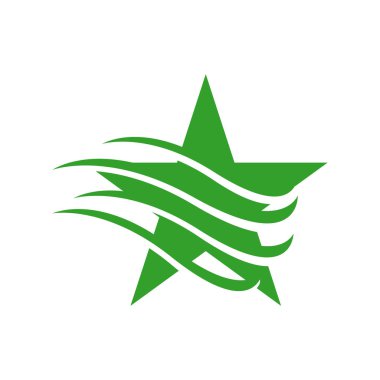 soyut çekim yıldız logosu vektör simgesi dekoratif ve yaratıcı 