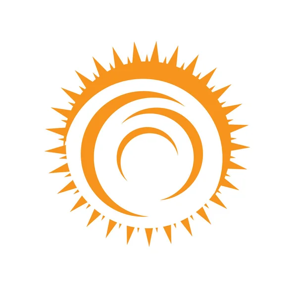 Sunburst Yellow Sun vetor ícone logotipo ilustrações — Vetor de Stock