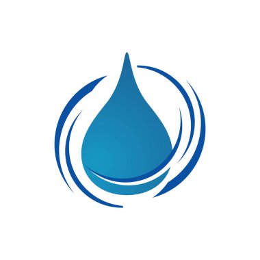 su damla Su damlacık Logo eko mineral doğal tasarım vektör t