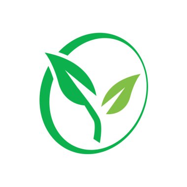 Eko yeşil vektör. Çevre dostu simge. Logo vektörü geri dönüştürün. Packag