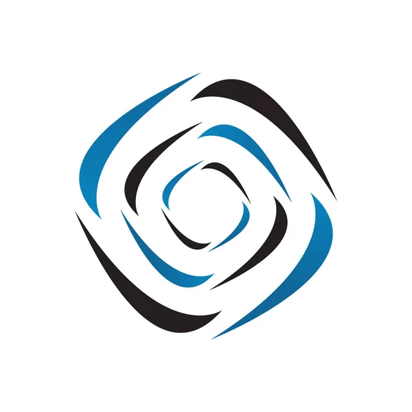 Geometrische Technologie Webringe Vektor abstrakter Kreis Logo desig — Stockvektor