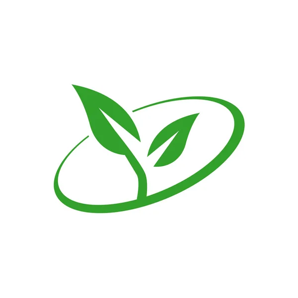 Eco vector verde. Ícone ecológico. Reciclar vetor logotipo. Pacotes — Vetor de Stock