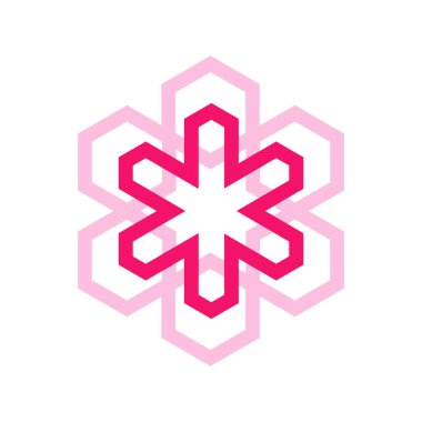 soyut Yuvarlak amblem çiçek logo tasarımı bir daire n doğrusal st