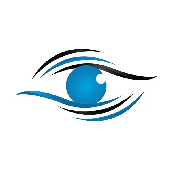 Elegante Visão Olhos Logo design conceito ideia vetor ilustração — Vetor de Stock