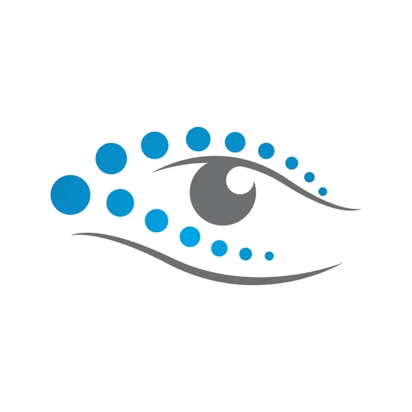 Şık Vizyon Eyes Logo tasarım konsept fikir vektör illüstrasyon — Stok Vektör