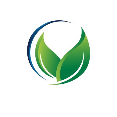 yeşil ekoloji çevre dostu logo vektör geri dönüşüm işareti kavramı grap