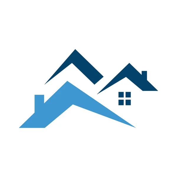 Conceito e ideia de apartamento casa realty logotipo design vetor ho —  Vetores de Stock