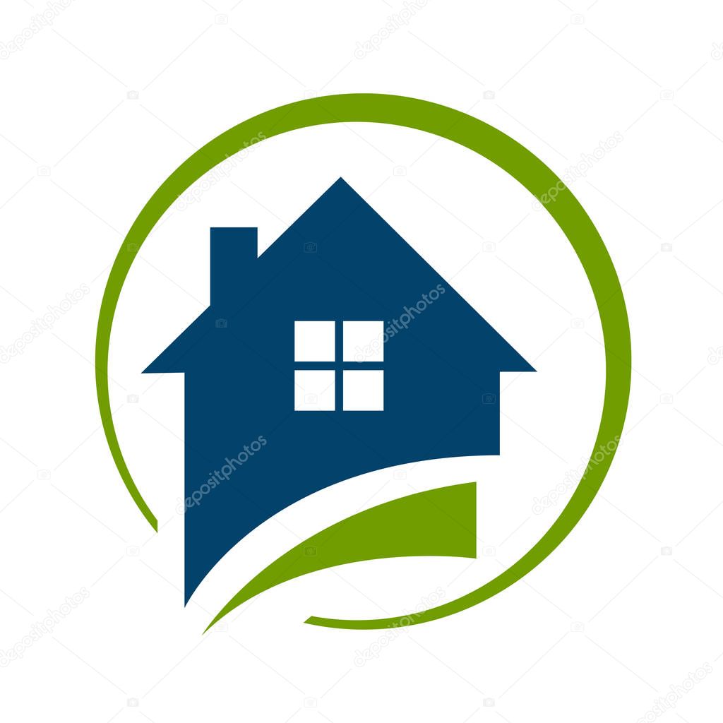 concept and idea of apartment house realty logo design vector ho