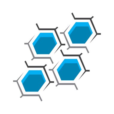 biyo teknoloji Lab logo işareti şablon vektör tasarım sembolü