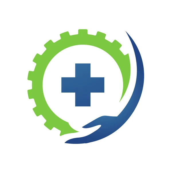 Icône vectorielle du logo médical des soins de santé pour Ambulance Hospital Pharm — Image vectorielle