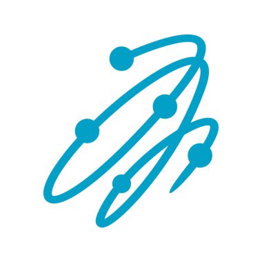 geometrik teknoloji web halkaları vektör soyut daire logo desig