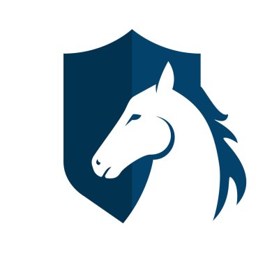 at başı Logo Şablon Vektör illüstrasyon tasarımı