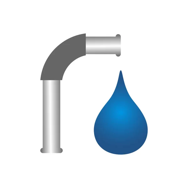 Aqua csepp vízcseppek logo öko ásványi természetes design vektor t — Stock Vector