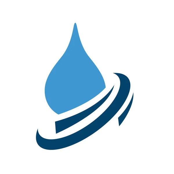 Aqua drop Wassertropfen logo eco mineral natürliches design vektor t — Stockvektor