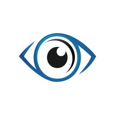 vizyon lens optik Gözler Logo tasarım vektör sembolü kavram fikri