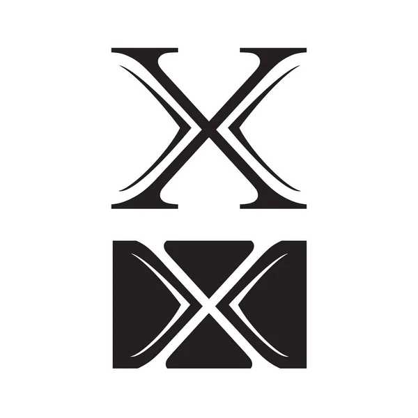 Puissance X lettre logo conception vectoriel concept illustration — Image vectorielle