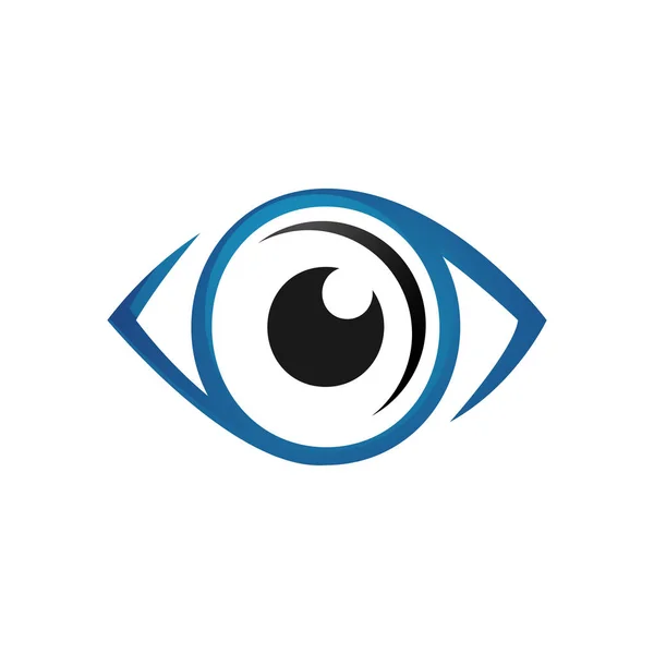 Lente de visión óptica Ojos Logotipo diseño vector símbolo concepto idea — Vector de stock