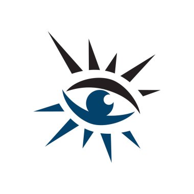 şık Eyes Logo tasarım bir Vision Logotype kavram fikir vektör i