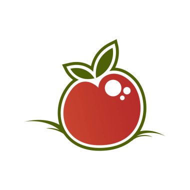 yaratıcı tek kiraz logo tasarım vektör çizimler