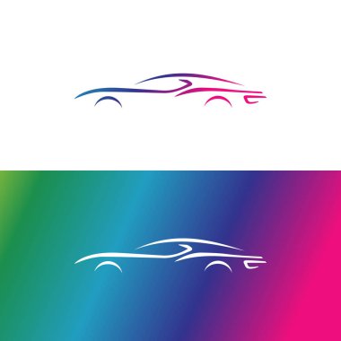 Otomotiv Otomobil logosu vektör bir araç kavramı illüstrasyon