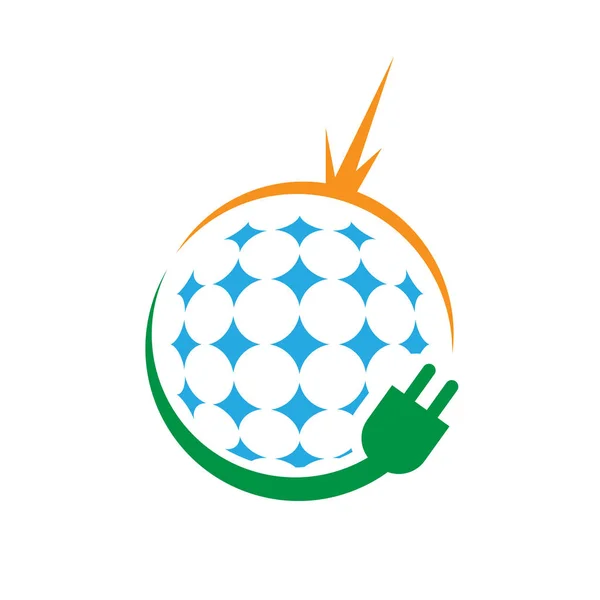 sign of solar alternative renewable energy logo design vector il