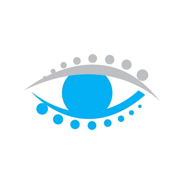Şık Eyes Logo tasarım bir Vision Logotype kavram fikir vektör i — Stok Vektör