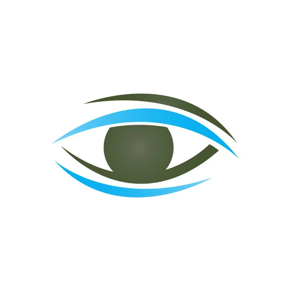 Şık Eyes Logo tasarım bir Vision Logotype kavram fikir vektör i — Stok Vektör