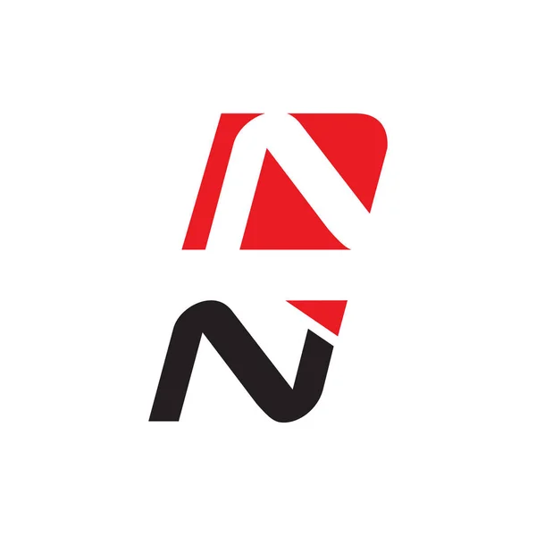 Moderne kreative Buchstaben n Logo Design Vektor Zeichen Illustrationen — Stockvektor