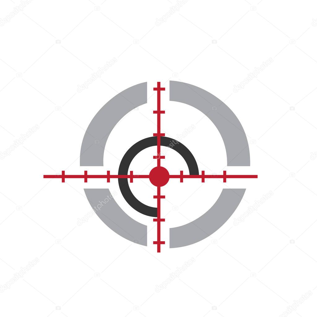 Target logo design vector icon elements symbol illustrations